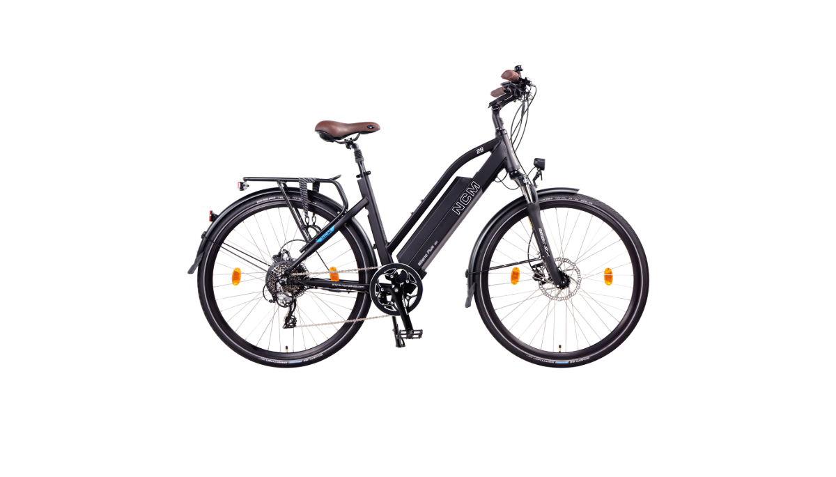 ncm milano plus trekking e-bike NCM Milano Plus E-Trekking E-Bike – Windsor Cycles